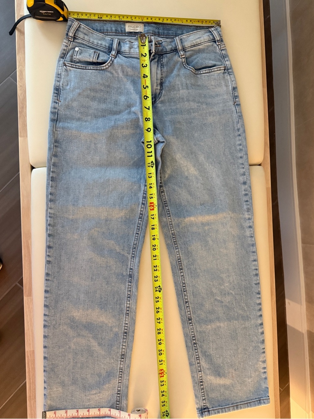Light Blue Straight-Leg Women's Jeans —